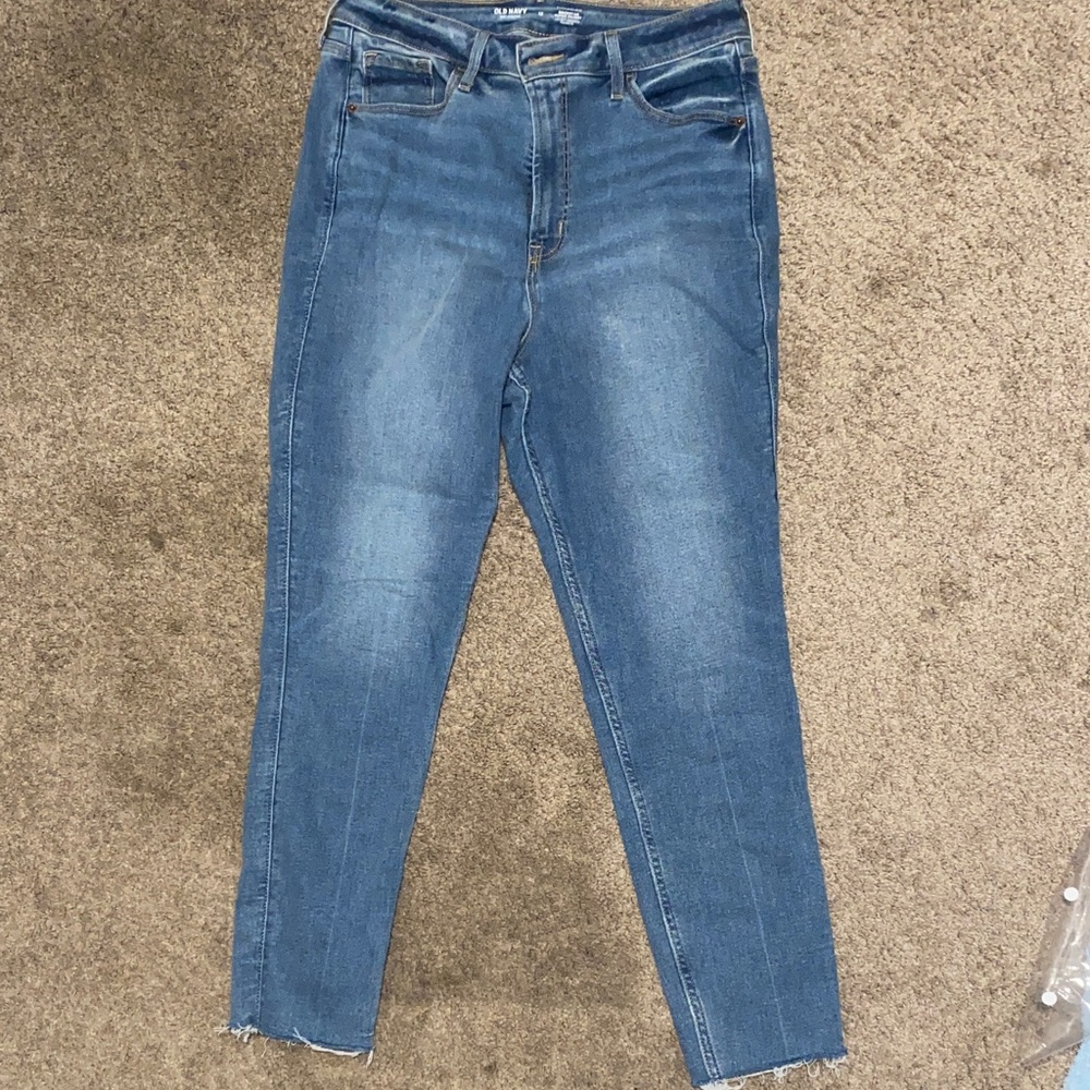 Old Navy Women's Straight Leg Jeans - Classic Blue